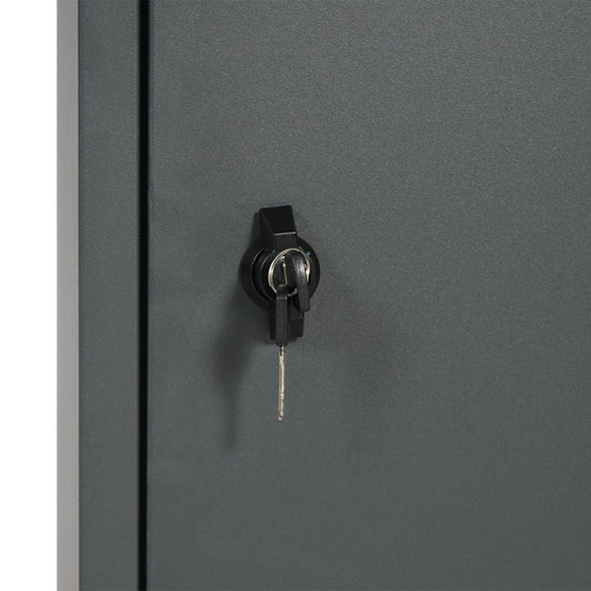 Cosmo Casa - Pakketbus staande brievenbus maat XL - Pakketbrievenbus - Gegalvaniseerd - Antraciet