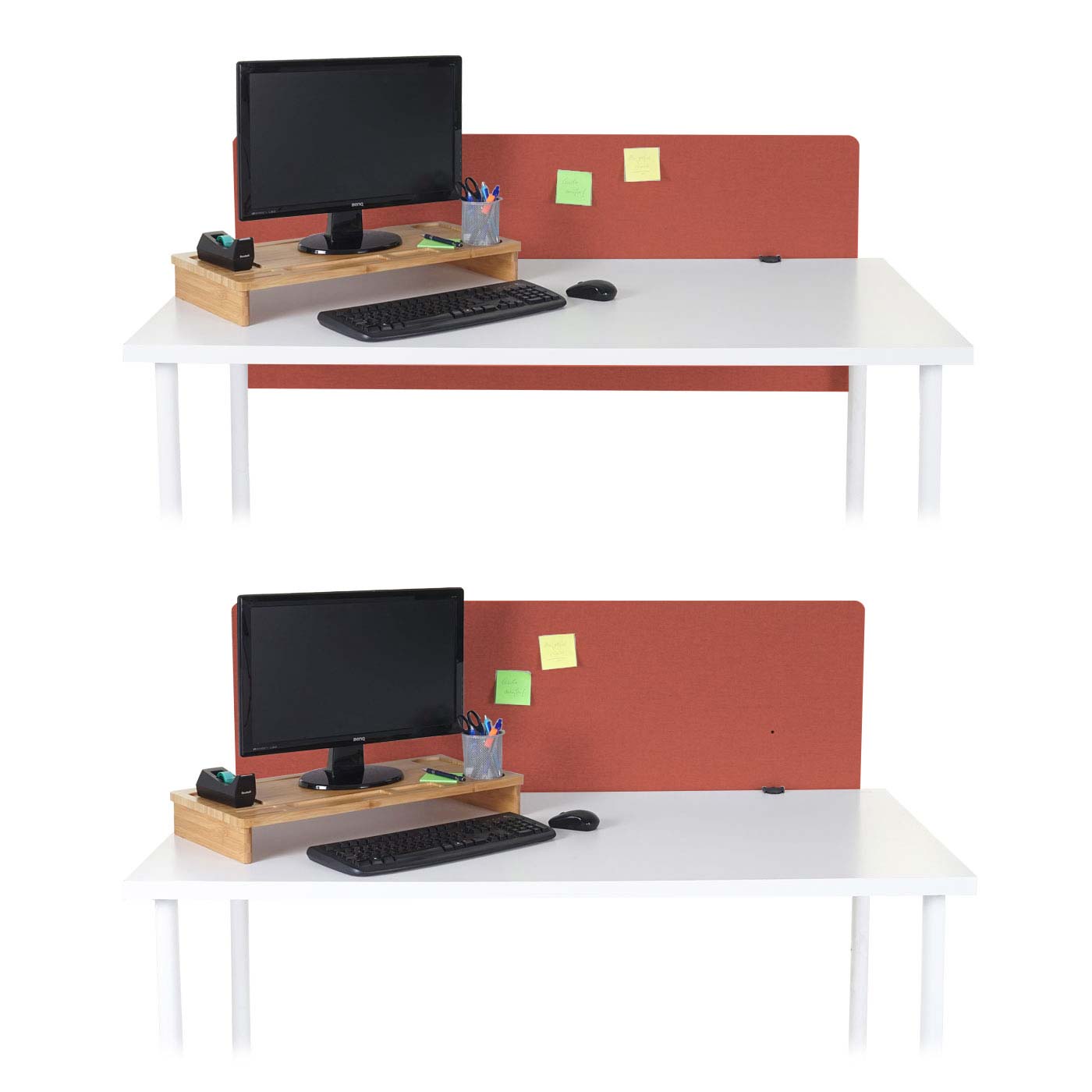 Cosmo Casa - Tafelafscheiding - Akoestisch - Textiel - Bruin - 60×140 cm