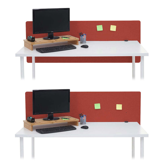 Cosmo Casa - Tafelafscheiding - Akoestisch - Textiel - Bruin - 60×160 cm