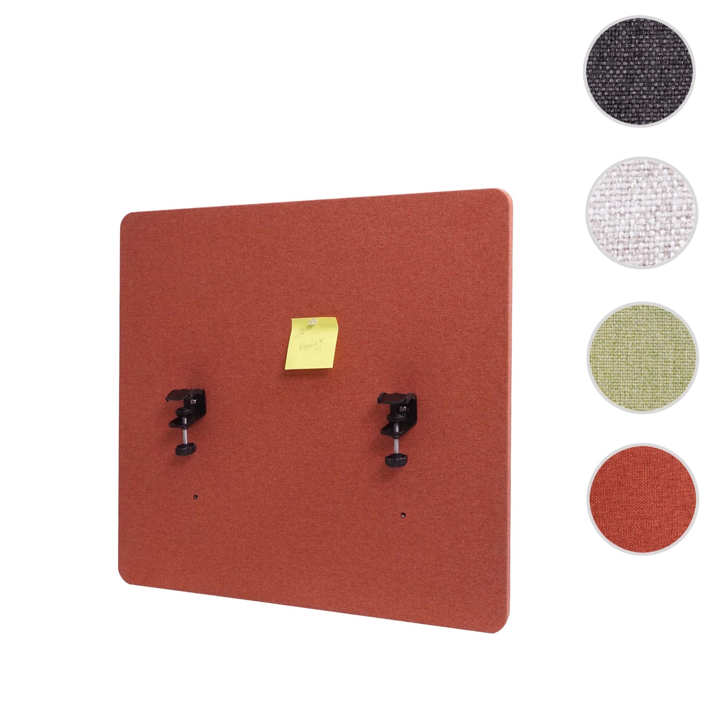 Cosmo Casa - Tafelafscheiding - Akoestisch - Textiel - Bruin - 60×65 cm