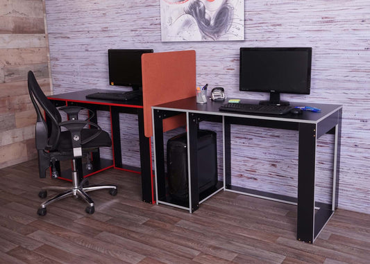 Cosmo Casa - Tafelafscheiding - Akoestisch - Textiel - Bruin - 60×65 cm