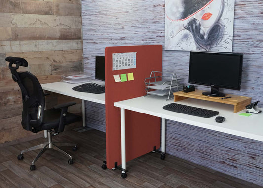 Cosmo Casa - Scheidingswand - Akoestisch - Textiel - Bruin - 127×80 cm