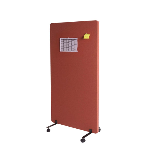 Cosmo Casa - Scheidingswand - Akoestisch - Textiel - Bruin - 147×80 cm