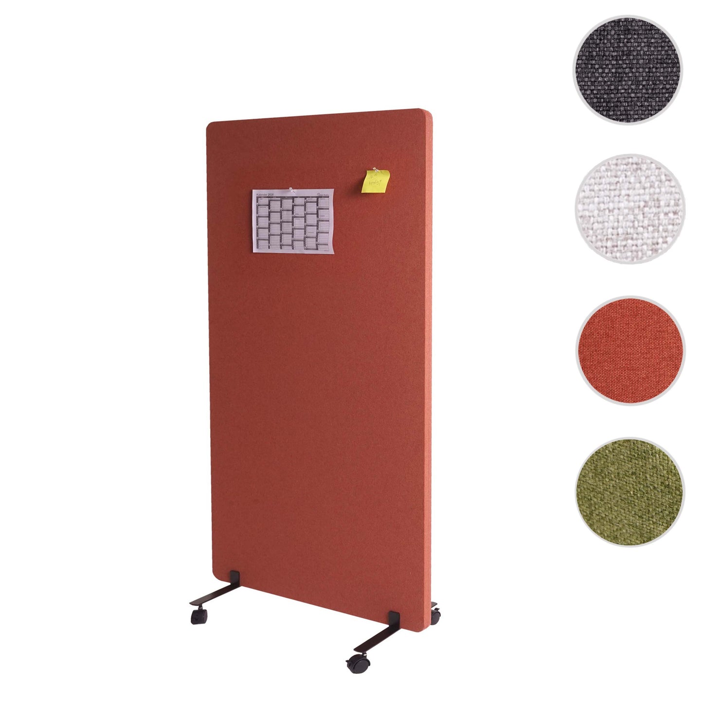 Cosmo Casa - Scheidingswand - Akoestisch - Textiel - Bruin - 147×80 cm