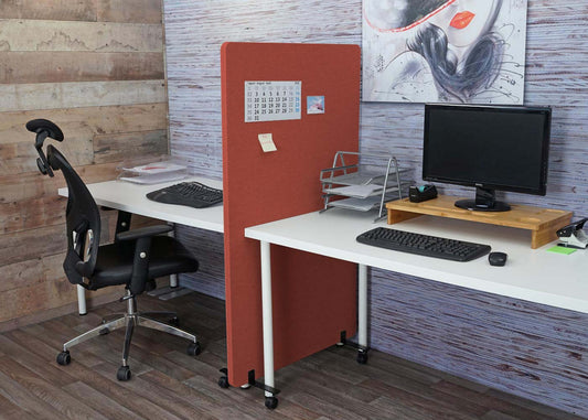 Cosmo Casa - Scheidingswand - Akoestisch - Textiel - Bruin - 147×80 cm