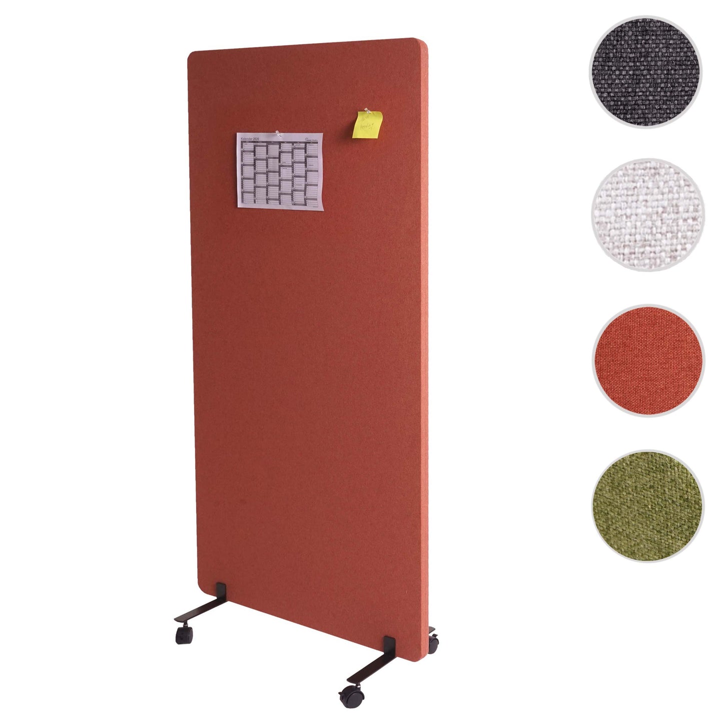 Cosmo Casa - Scheidingswand - Akoestisch - Textiel - Bruin - 167×80 cm