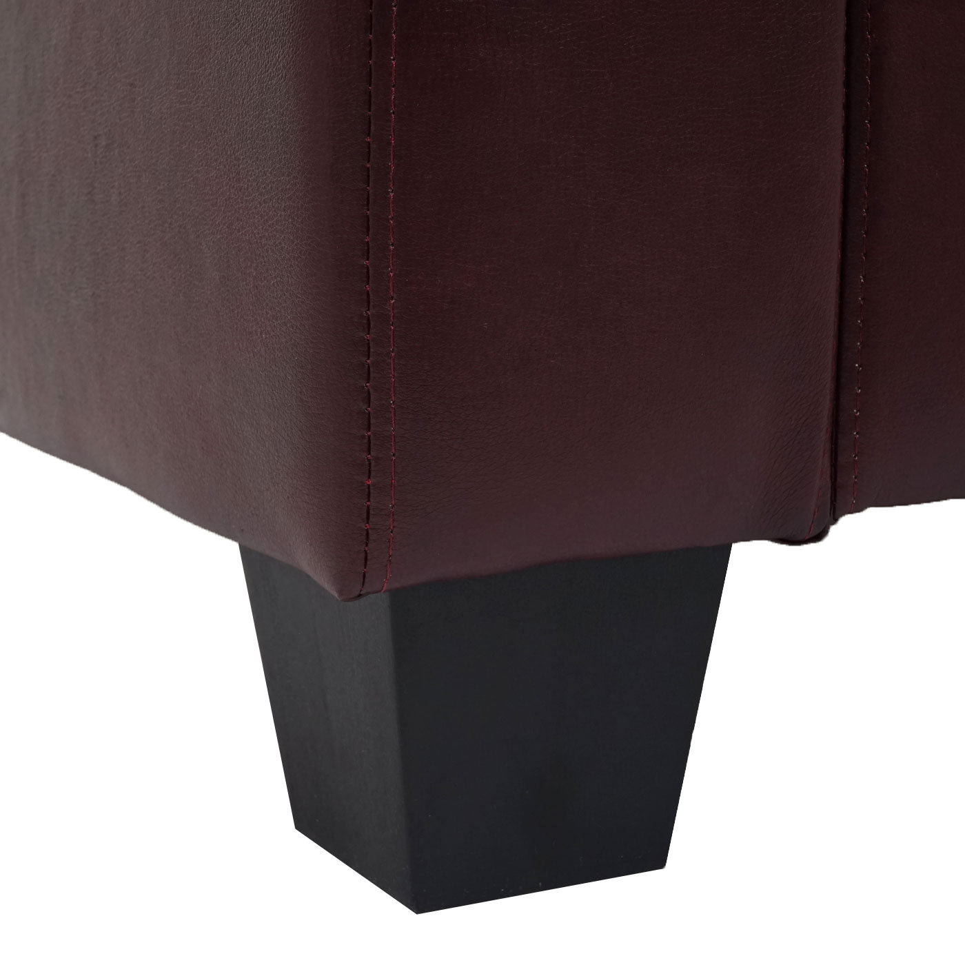 Cosmo Casa - Bankstel - Lounge Set Lille - Kunstleer - Roodbruin