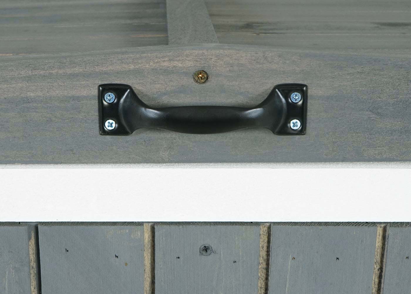 Cosmo Casa - Afvalbakbekleding - Uitbreidbaar - Hout - Grijs-wit - 126×158×98 cm