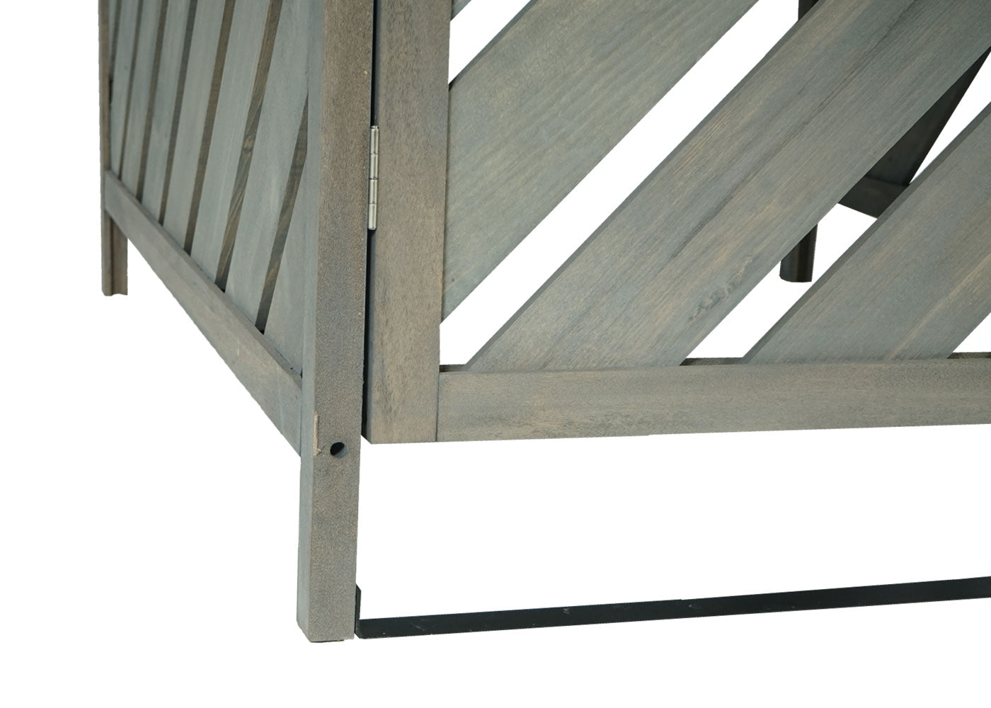 Cosmo Casa - Afvalbakbekleding - Uitbreidbaar - Hout - Grijs - 121×133×98 cm