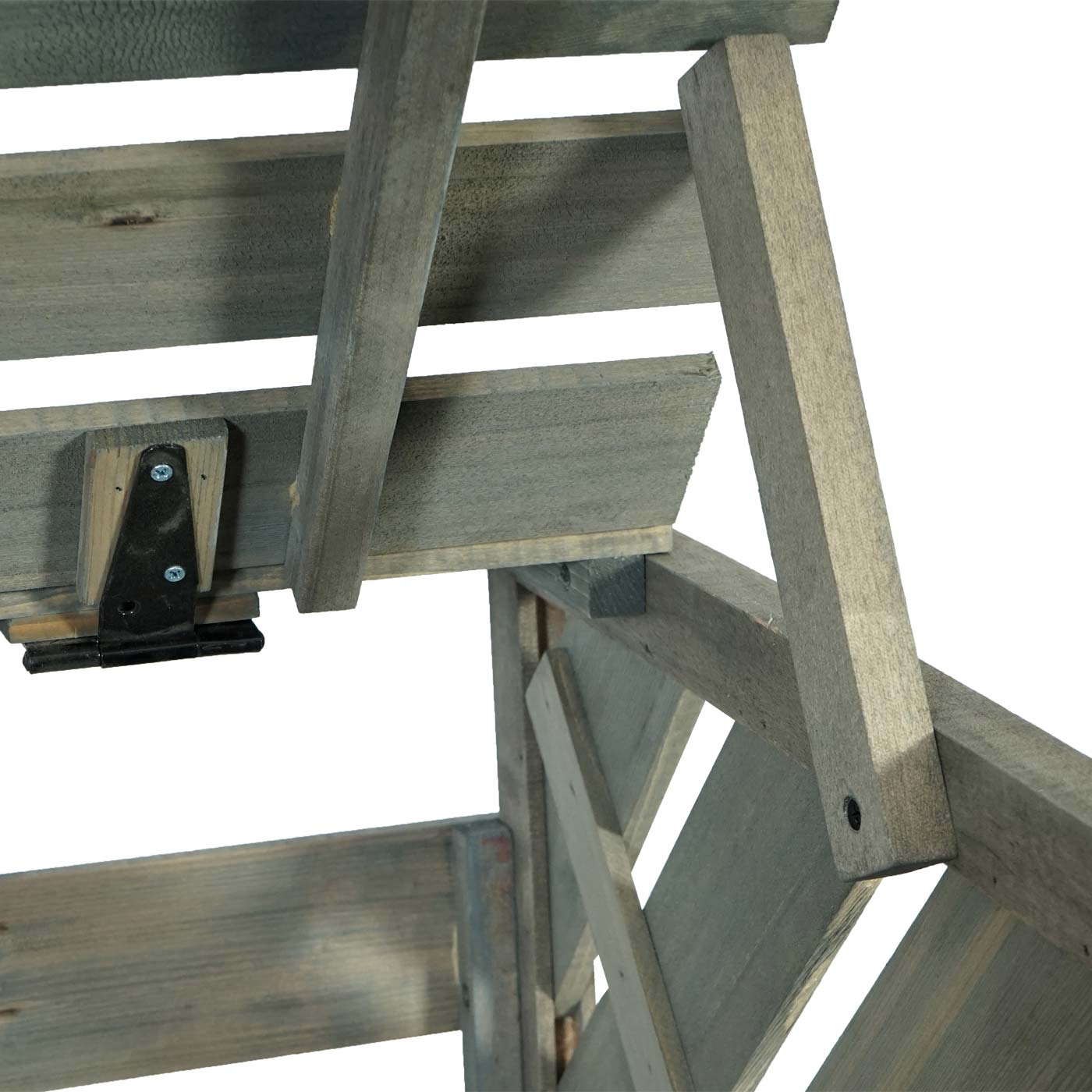 Cosmo Casa - Afvalbakbekleding - Uitbreidbaar - Hout - Grijs - 121×133×98 cm