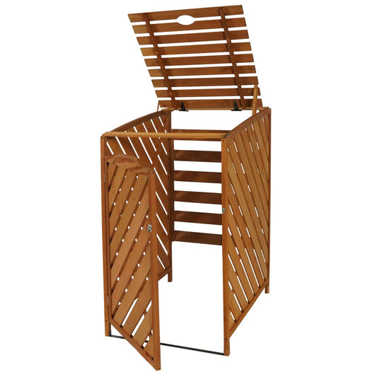 Cosmo Casa - Afvalbakverlenger - Uitbreidbaar - Hout - Bruin - 120×68×98 cm