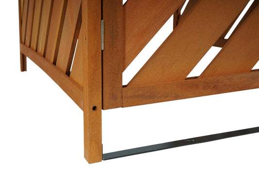 Cosmo Casa - Afvalbakverlenger - Uitbreidbaar - Hout - Bruin - 120×68×98 cm