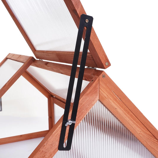 Cosmo Casa - Koudframe - Verstelbaar - Hout - Bruin - 108×57×54 cm