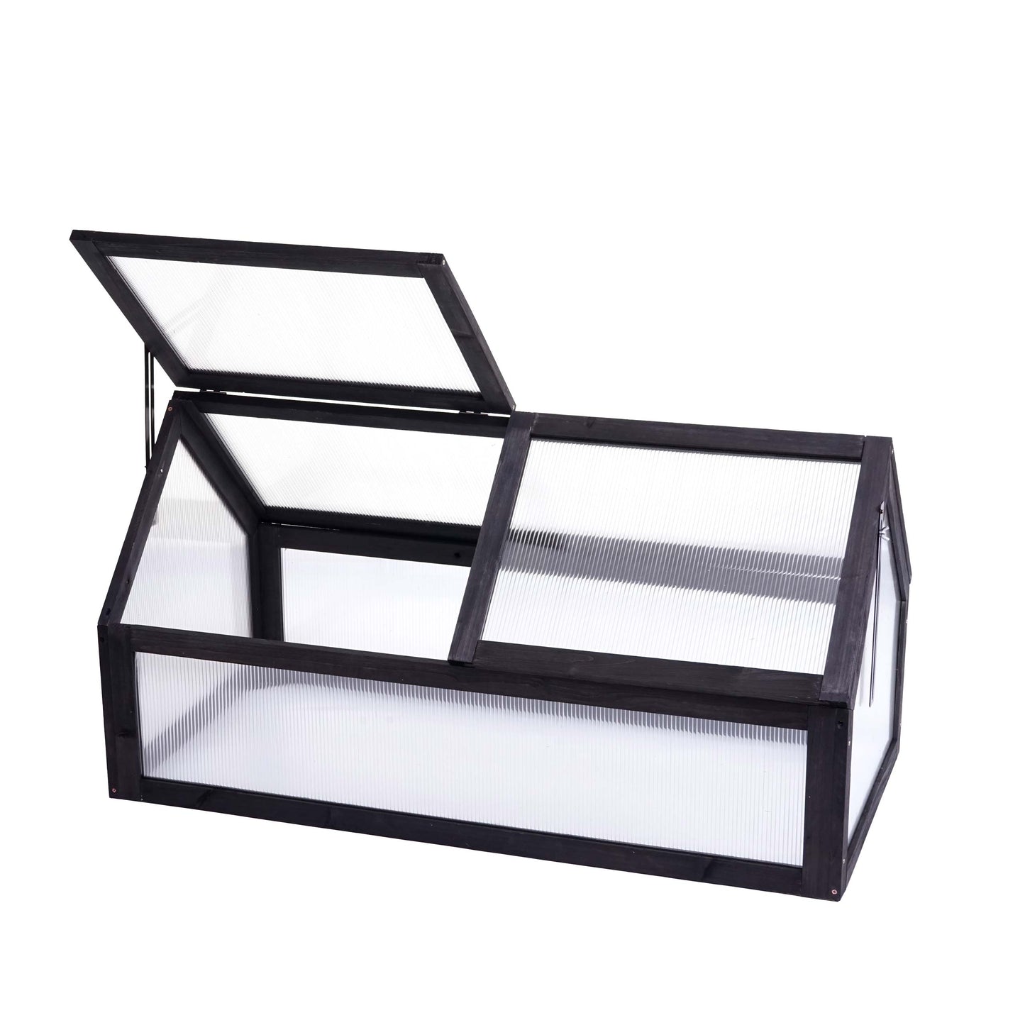 Cosmo Casa - Koudframe - Verstelbaar - Hout - Antraciet - 108×57×54 cm