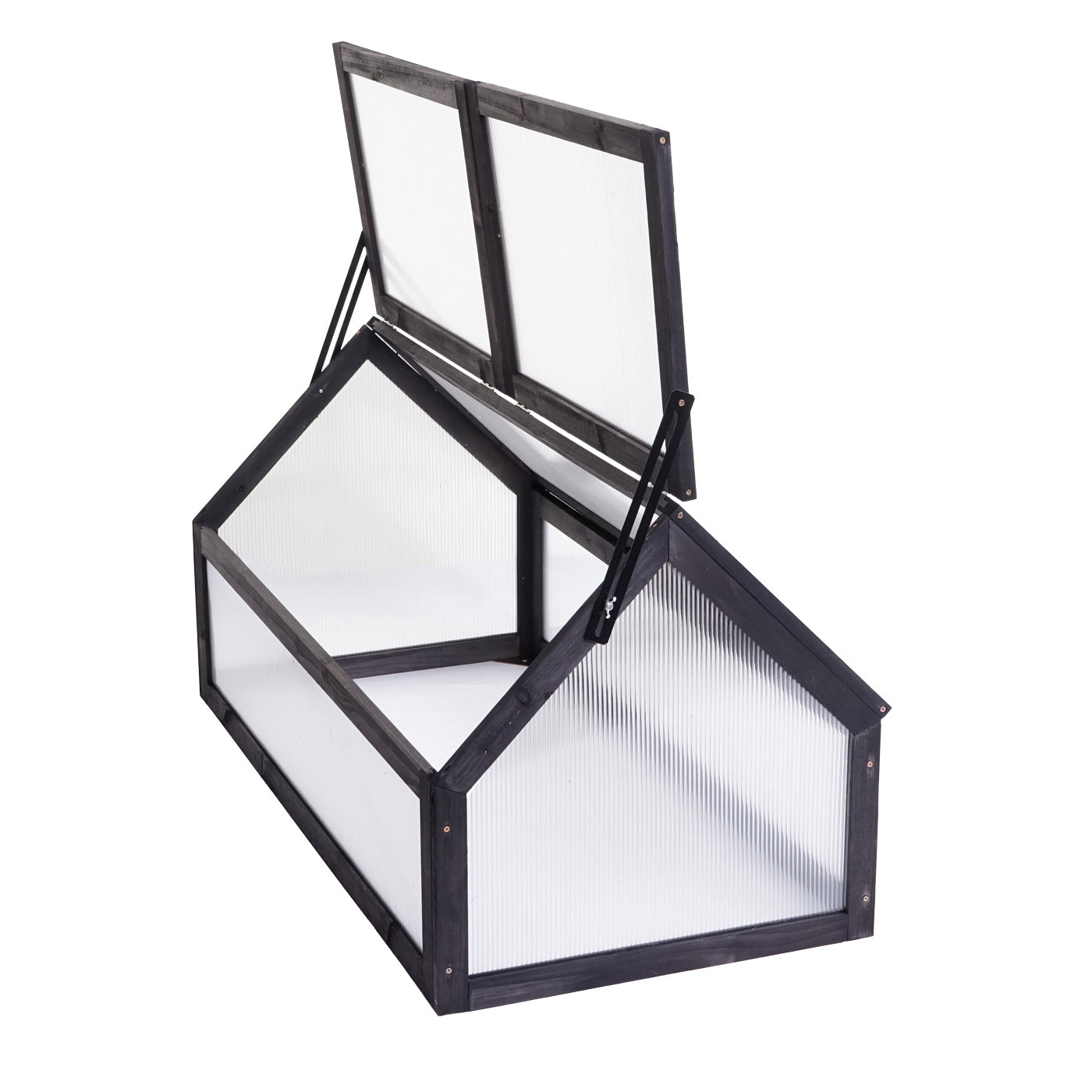 Cosmo Casa - Koudframe - Verstelbaar - Hout - Antraciet - 108×57×54 cm