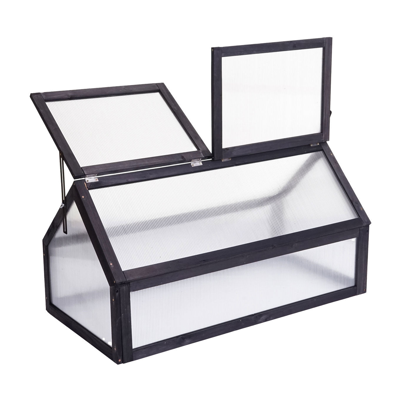 Cosmo Casa - Koudframe - Verstelbaar - Hout - Antraciet - 108×57×54 cm