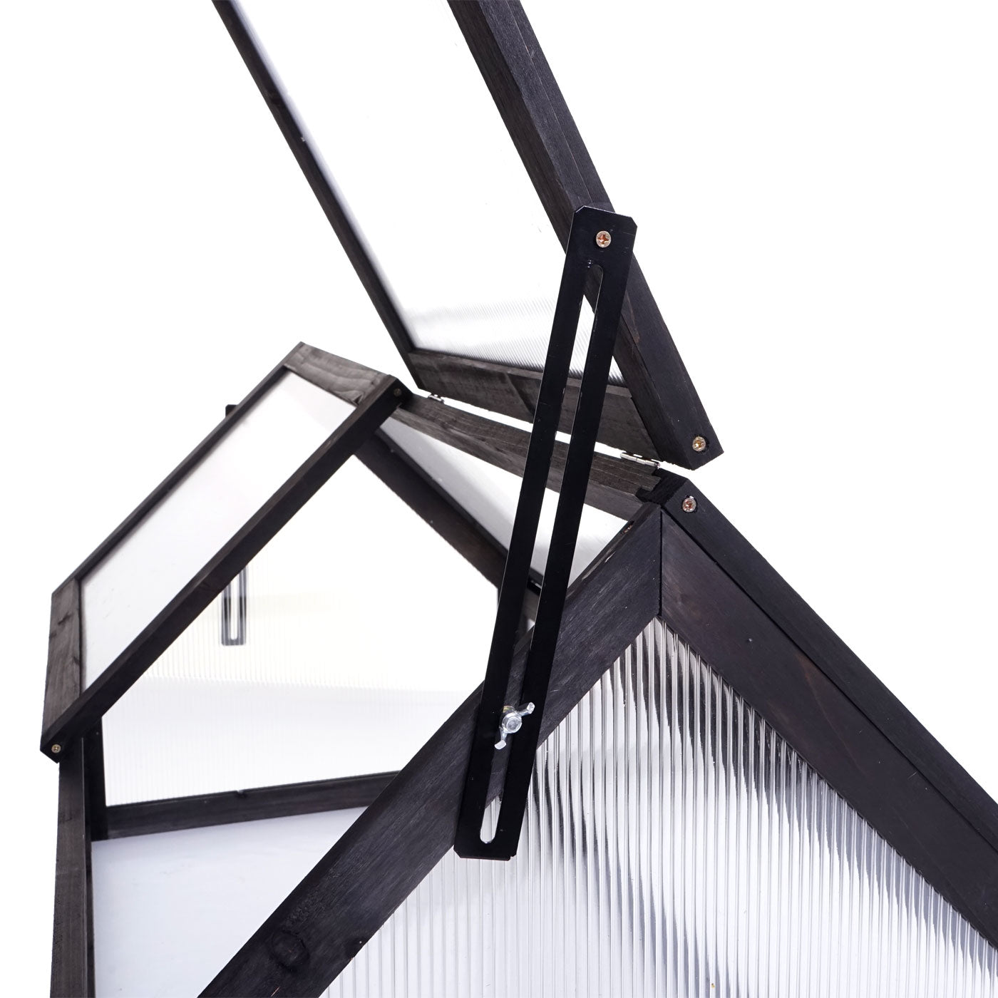 Cosmo Casa - Koudframe - Verstelbaar - Hout - Antraciet - 108×57×54 cm