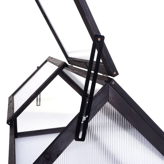 Cosmo Casa - Koudframe - Verstelbaar - Hout - Antraciet - 108×57×54 cm