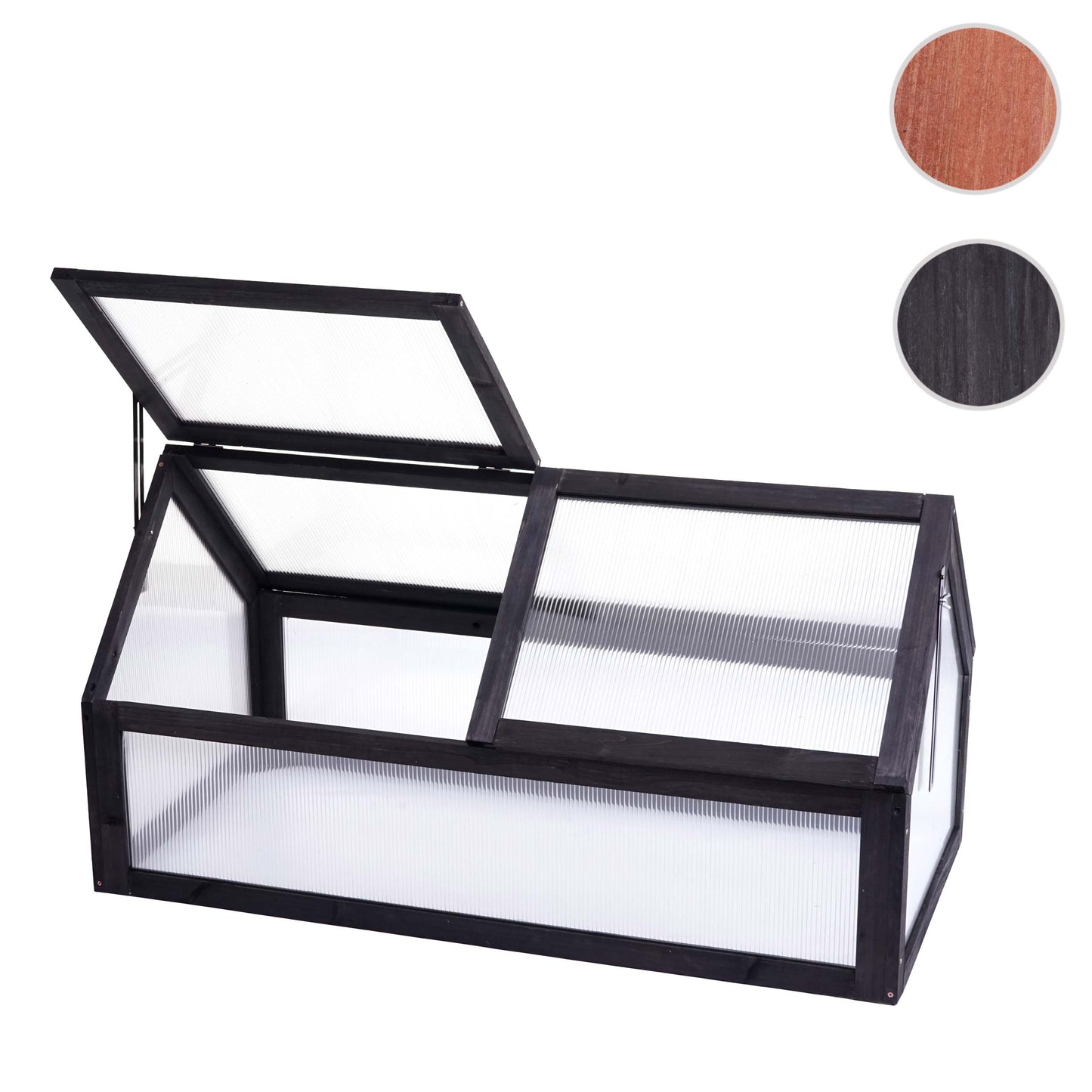 Cosmo Casa - Koudframe - Verstelbaar - Hout - Antraciet - 108×57×54 cm