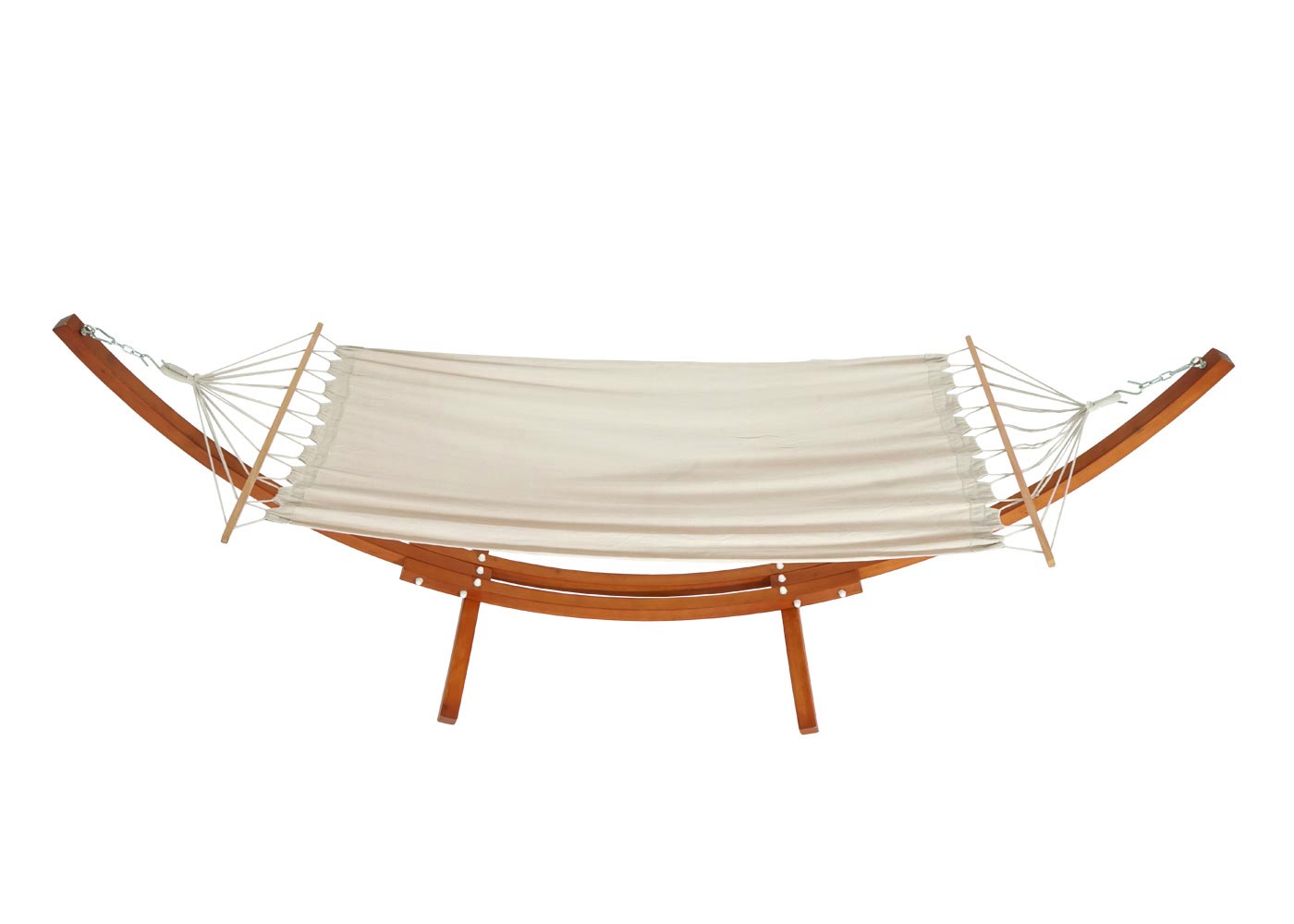 Cosmo Casa - Hangmat met frame - FSC - Hout - Bruin - 320 cm