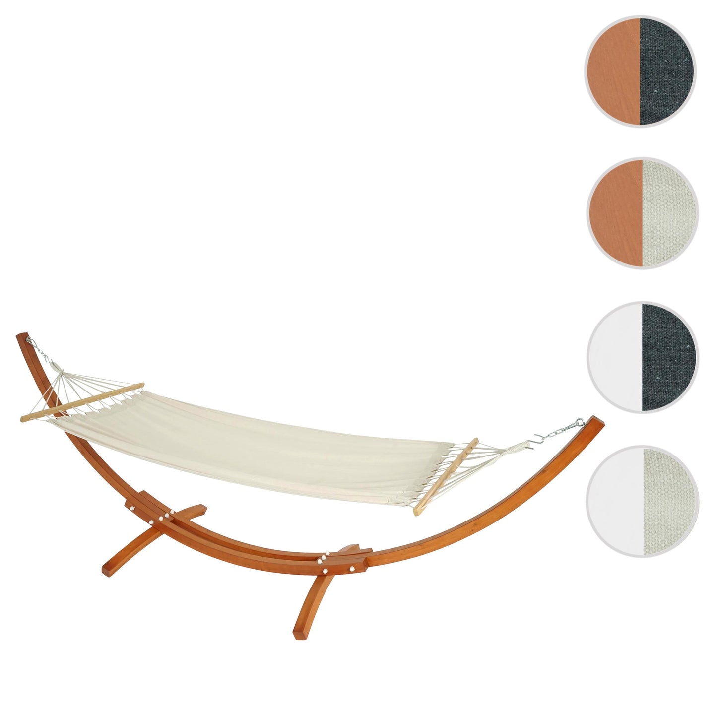 Cosmo Casa - Hangmat met frame - FSC - Hout - Bruin - 320 cm