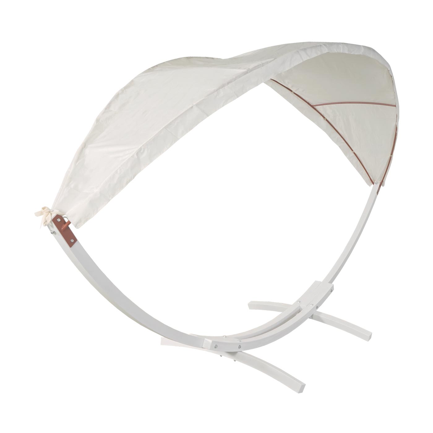 Cosmo Casa - Hangmat - Hangend - Textiel & Hout - Wit - 420 cm