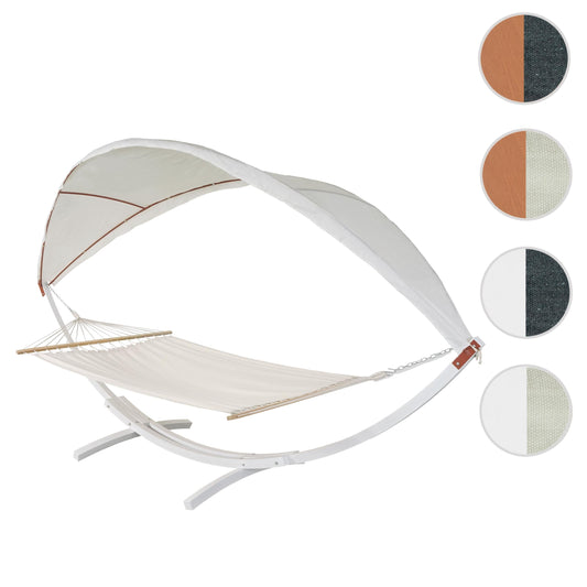 Cosmo Casa - Hangmat - Hangend - Textiel & Hout - Wit - 420 cm