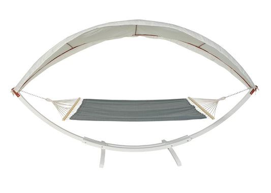 Cosmo Casa - Hangmat - Hangend - Textiel & Hout - Grijs - 420 cm