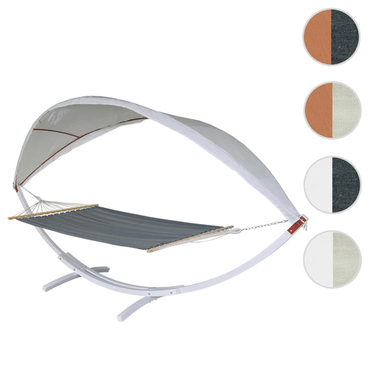 Cosmo Casa - Hangmat - Hangend - Textiel & Hout - Grijs - 420 cm