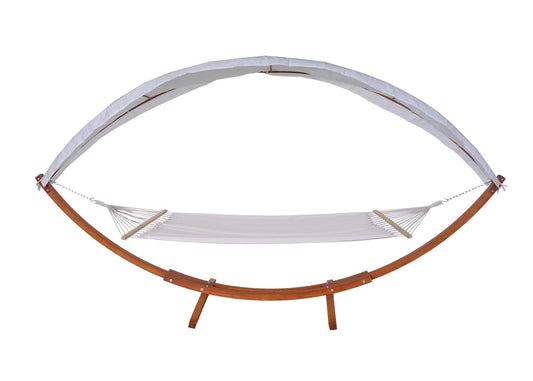 Cosmo Casa - Hangmat - Hangend - Textiel & Hout - Bruin - 420 cm