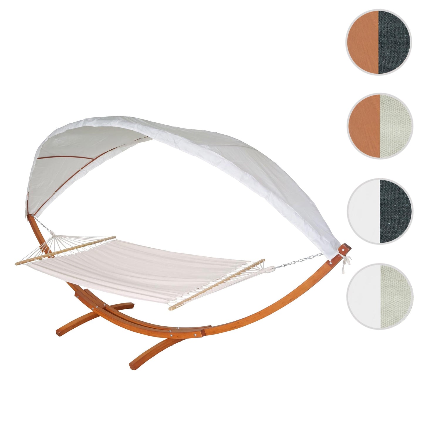 Cosmo Casa - Hangmat - Hangend - Textiel & Hout - Bruin - 420 cm