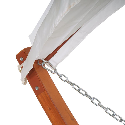 Cosmo Casa - Hangmat - Hangend - Textiel & Hout - Bruin & Grijs - 420 cm