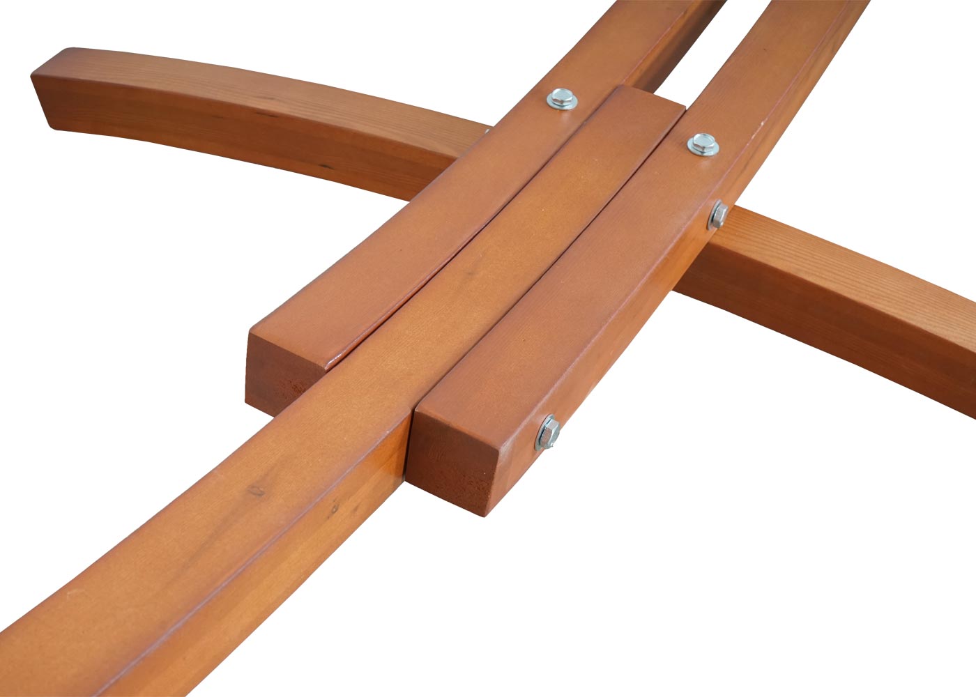 Cosmo Casa - Hangmat - Hangend - Textiel & Hout - Bruin & Grijs - 420 cm