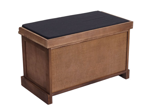 Cosmo Casa - Garderobebank - Opbergruimte - Textiel - Bruin - 47×75×40 cm