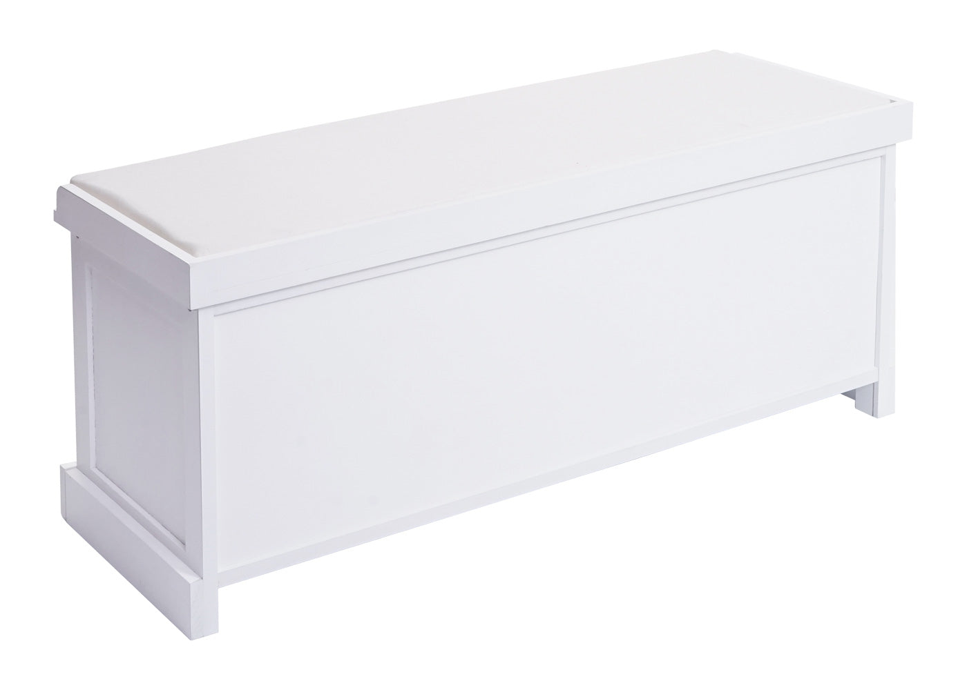 Cosmo Casa - Garderobebank - Opbergruimte - Textiel - Crème-wit - 47×110×40 cm
