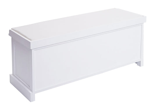 Cosmo Casa - Garderobebank - Opbergruimte - Textiel - Crème-wit - 47×110×40 cm