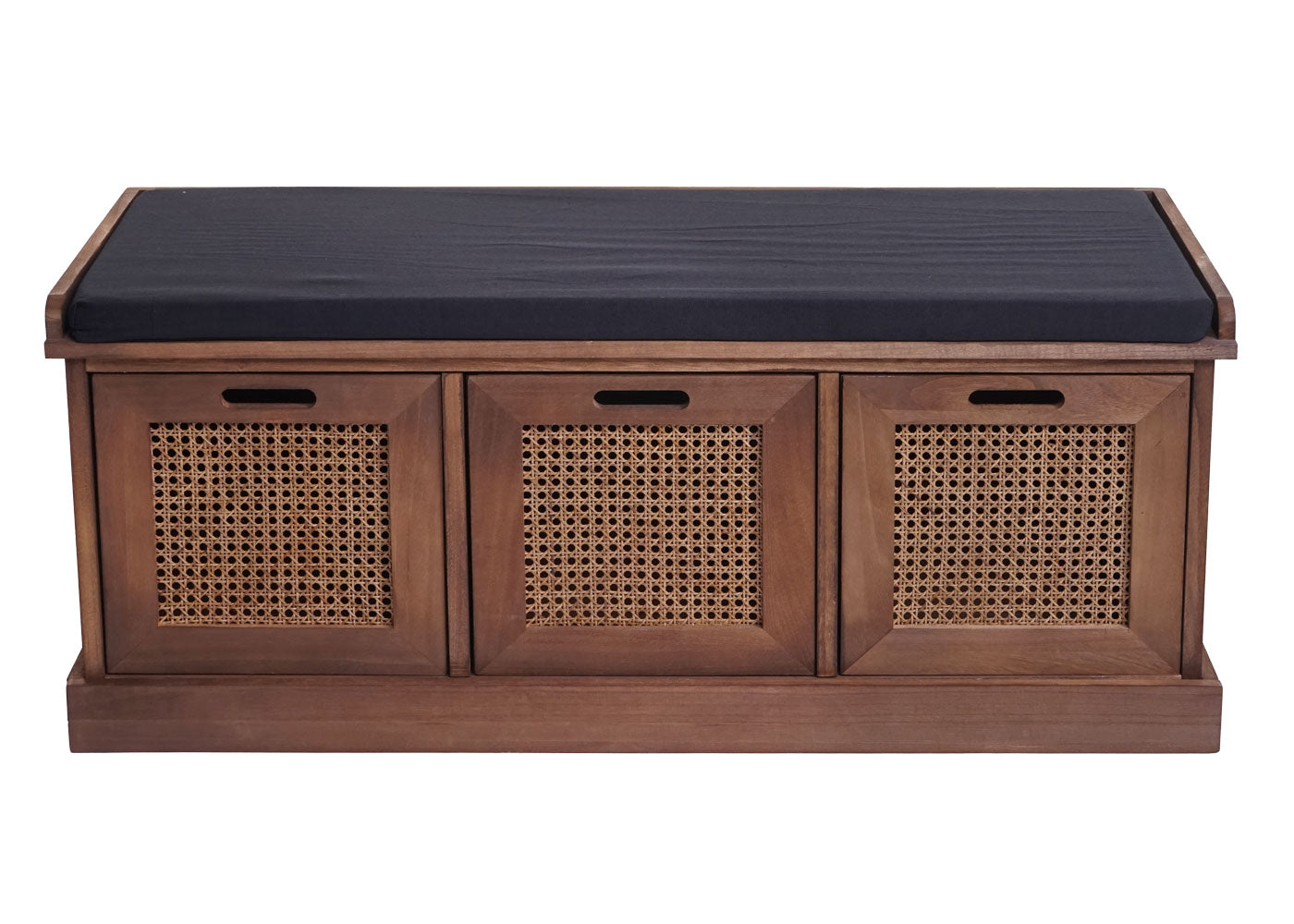 Cosmo Casa - Garderobebank - Opbergruimte - Textiel - Bruin - 47×110×40 cm