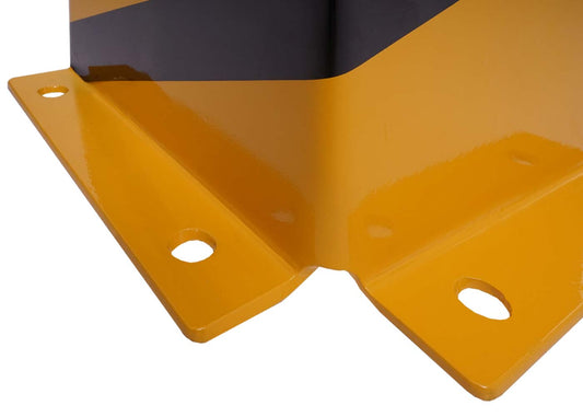 Cosmo Casa - Stootbescherming - L-vorm - Metaal - Geel-zwart - 40×18 cm