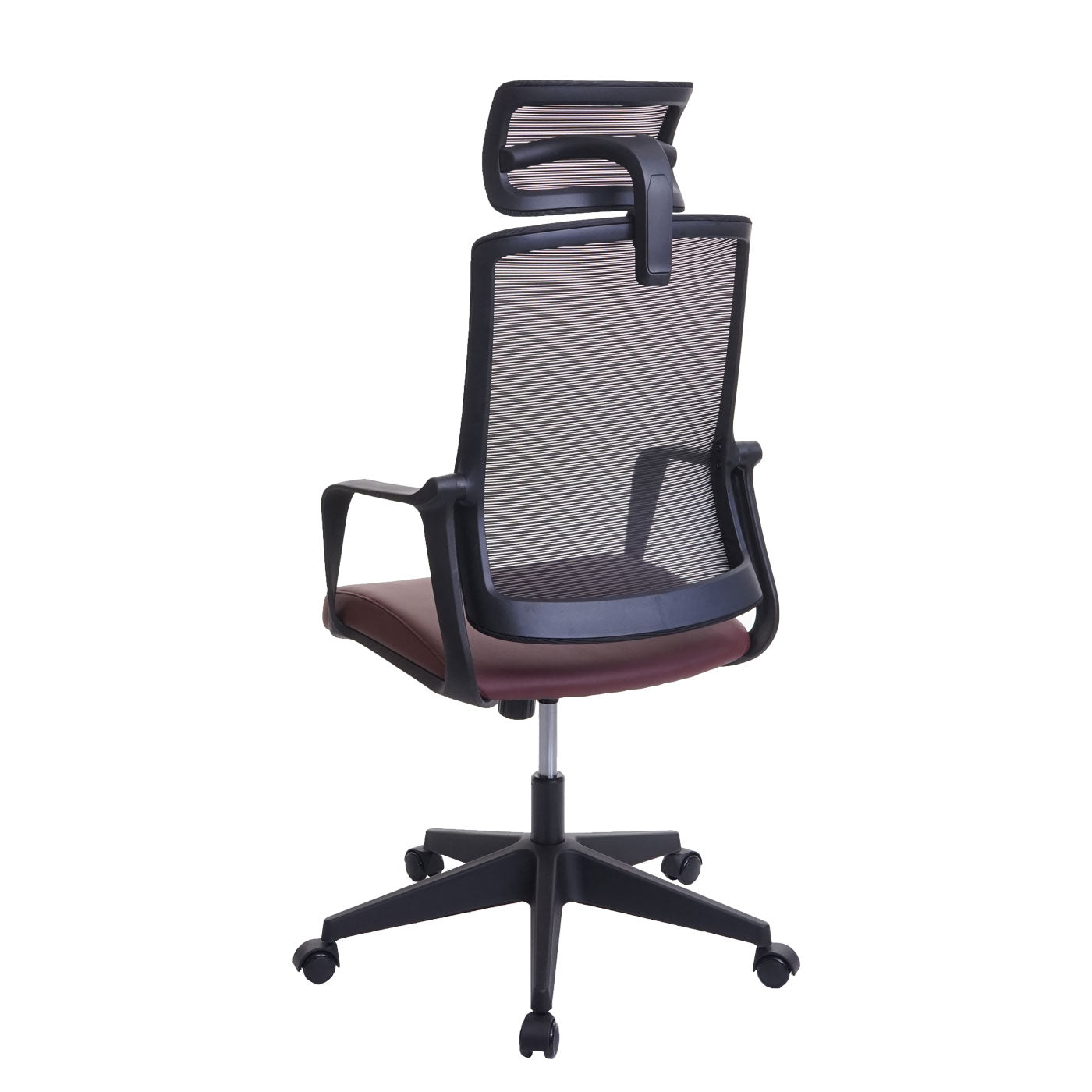 Cosmo Casa - Bureaustoel - Ergonomisch - Kunstleer - Bordeauxrood