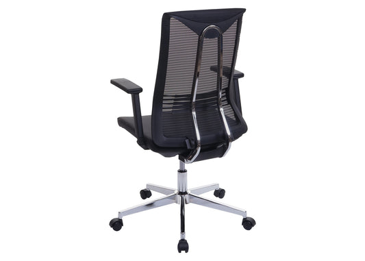 Cosmo Casa - Bureaustoel - Ergonomisch - Kunstleer - Zwart