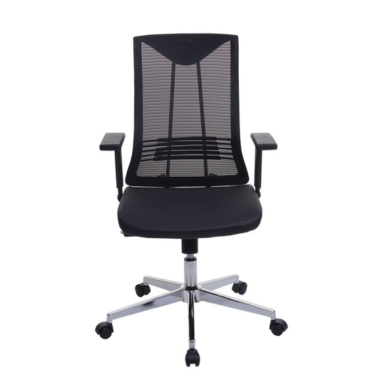 Cosmo Casa - Bureaustoel - Ergonomisch - Kunstleer - Zwart