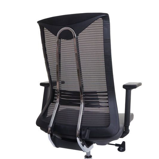 Cosmo Casa - Bureaustoel - Ergonomisch - Kunstleer - Grijs