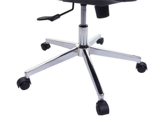 Cosmo Casa - Bureaustoel - Ergonomisch - Kunstleer - Blauwgrijs