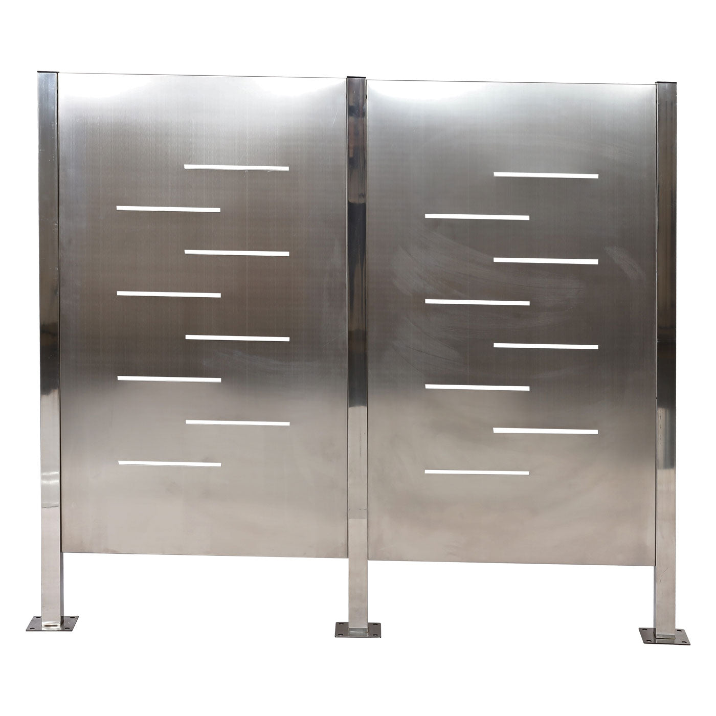 Cosmo Casa - Vuilnisbakhek - Robuuste RVS-constructie - RVS - Zilver - 151×165×165 cm