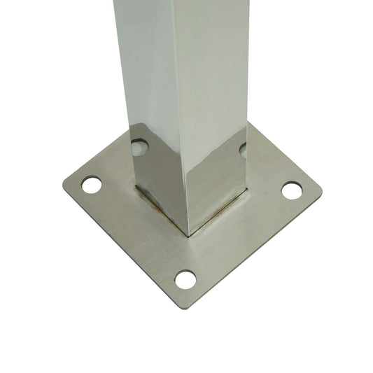 Cosmo Casa - Vuilnisbakhek - Opslag - RVS - RVS - 151×326×166 cm