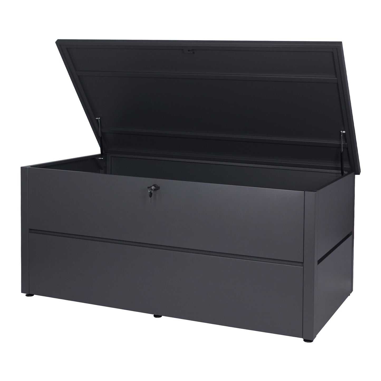 Cosmo Casa - Tuinkist - Waterdicht - RVS & Metaal - Antraciet - 69×165×85 cm