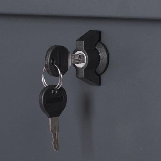 Cosmo Casa - Tuinkist - Waterdicht - RVS & Metaal - Antraciet - 69×165×85 cm