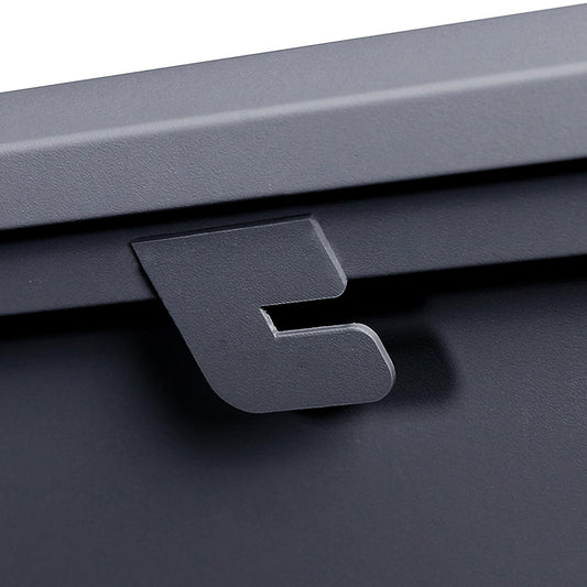 Cosmo Casa - Tuinkist - Waterdicht - RVS & Metaal - Antraciet - 69×185×85 cm