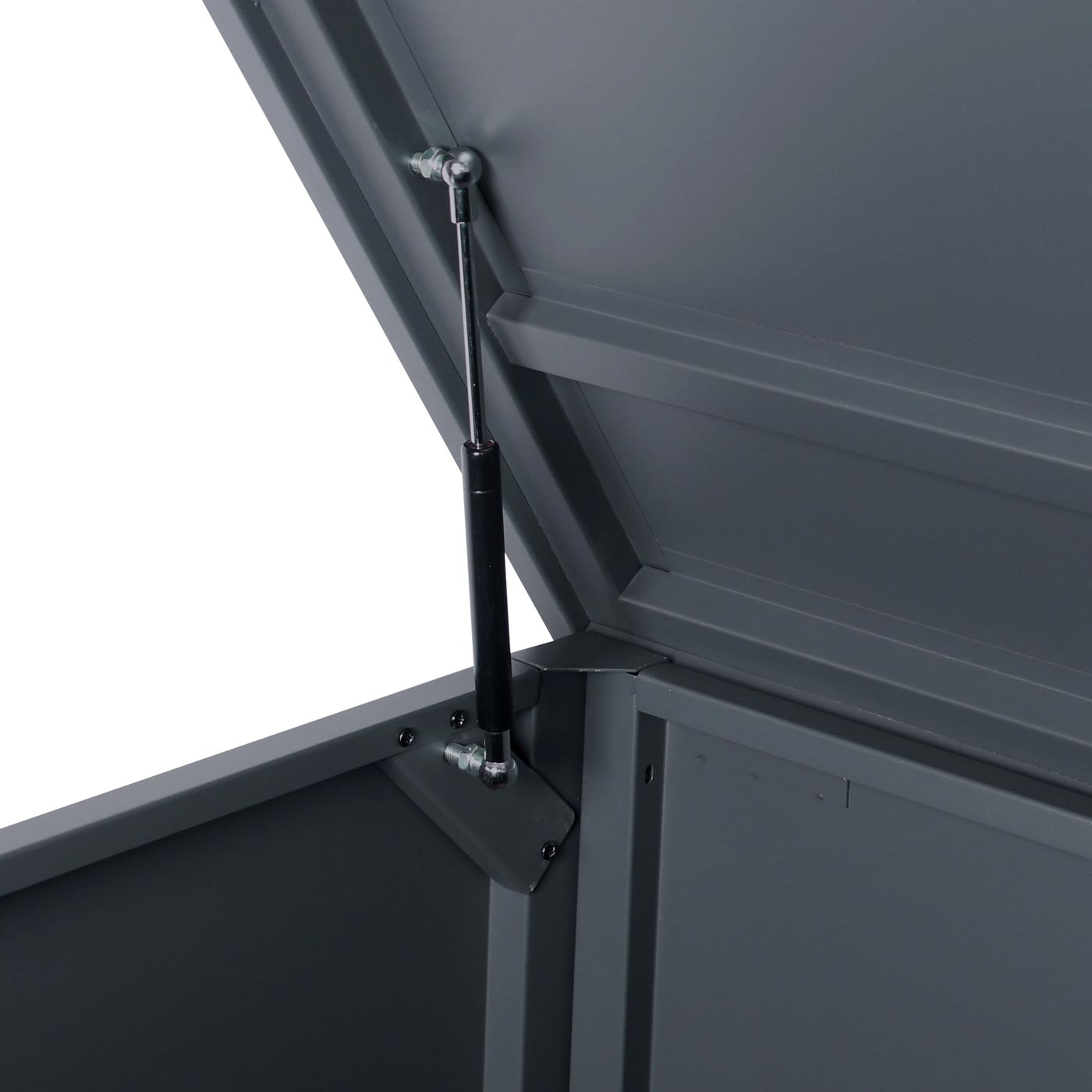 Cosmo Casa - Tuinkist - Waterdicht - RVS & Metaal - Antraciet - 69×185×85 cm