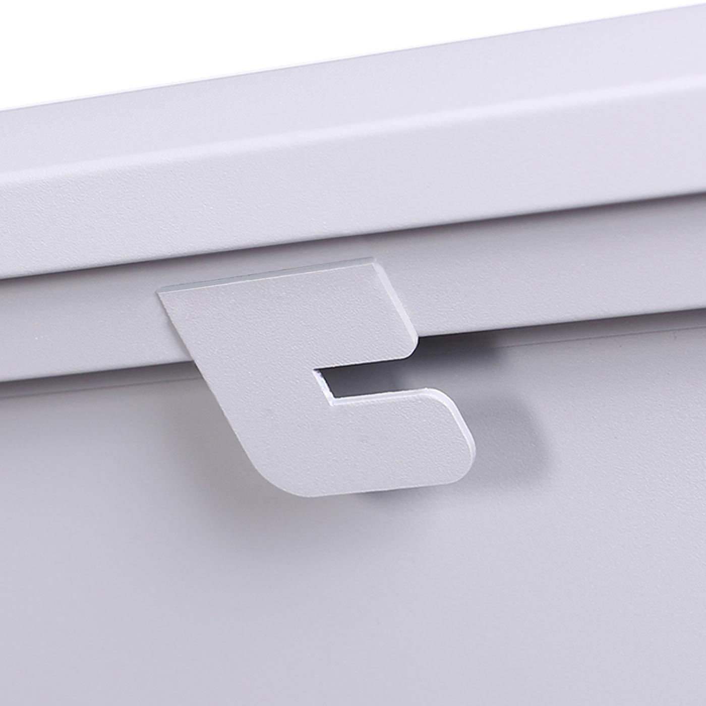 Cosmo Casa - Tuinkist - Waterdicht - RVS & Metaal - Lichtgrijs - 69×165×85 cm